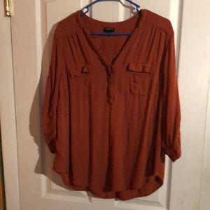Torrid top burnt orange color size 1